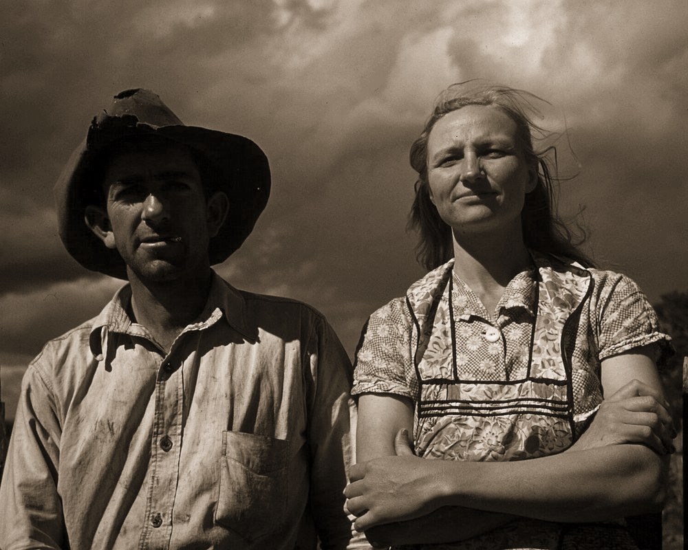 Restored black and white photo
